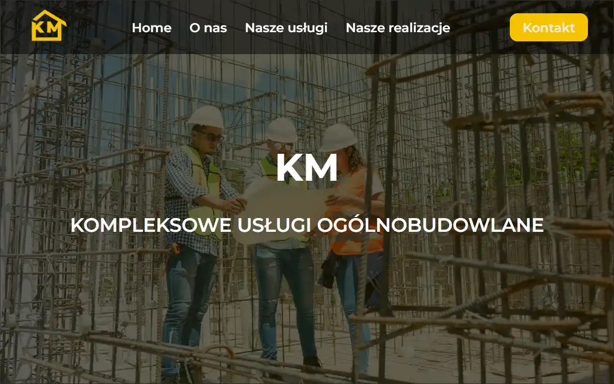 Projekt wielostronicowej strony internetowej dla firmy budowlane